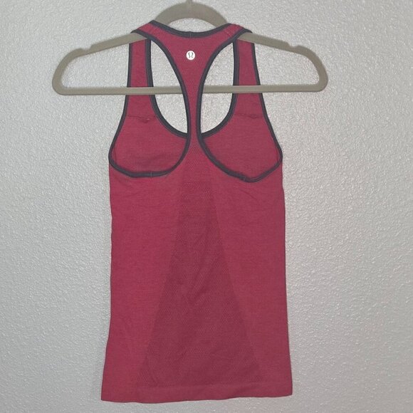 Lululemon Ebb & Flow Racerback Tank - 4 Heathered Bumble Berry/Heathered Inkwell - Picture 4 of 6